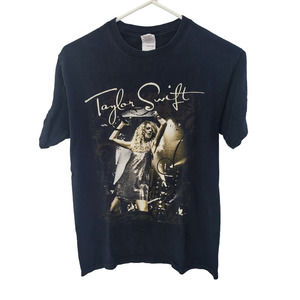RARE Vintage Taylor Swift T Shirt 2009 Fearless Tour Double Sided Black - S